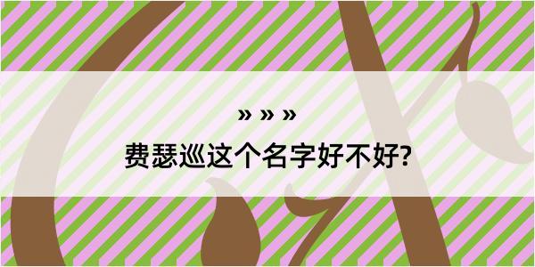 费瑟巡这个名字好不好?