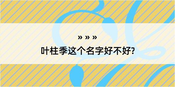 叶柱季这个名字好不好?