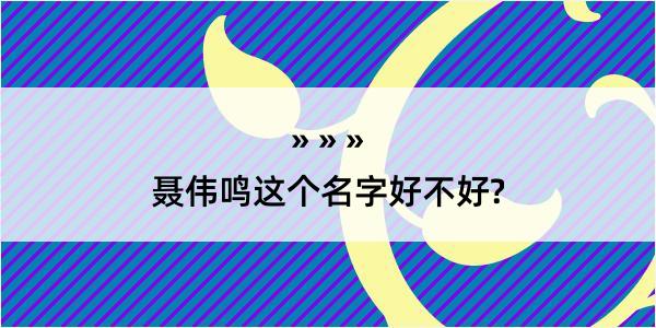 聂伟鸣这个名字好不好?