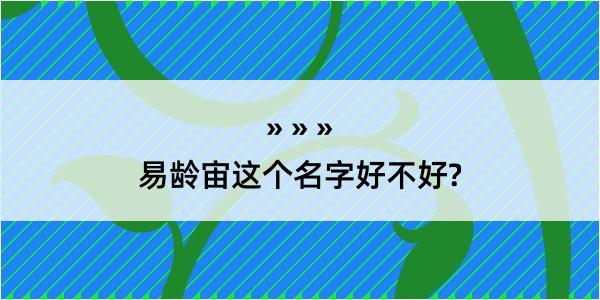 易龄宙这个名字好不好?