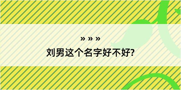 刘男这个名字好不好?