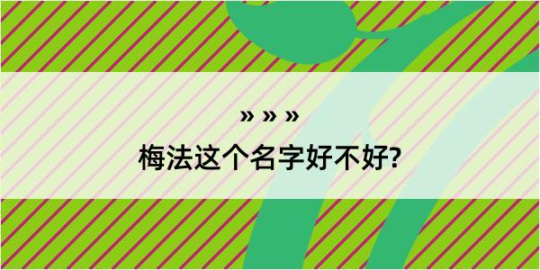 梅法这个名字好不好?