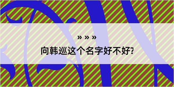 向韩巡这个名字好不好?