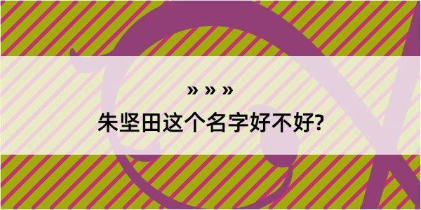 朱坚田这个名字好不好?