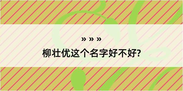 柳壮优这个名字好不好?