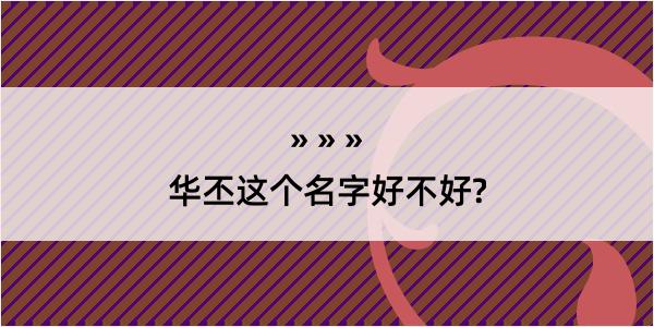 华丕这个名字好不好?