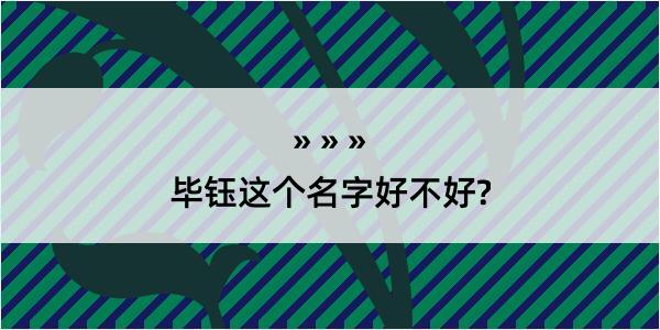 毕钰这个名字好不好?