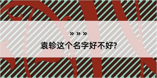 袁轸这个名字好不好?