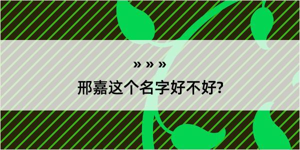 邢嘉这个名字好不好?