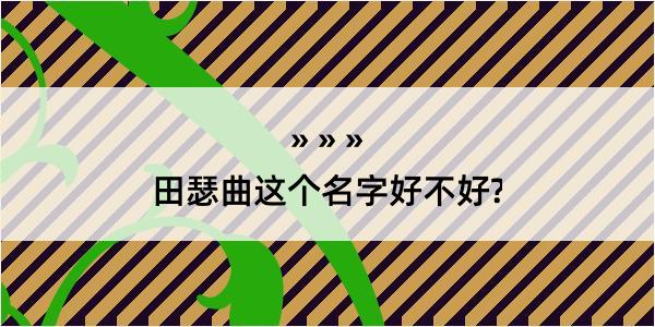 田瑟曲这个名字好不好?