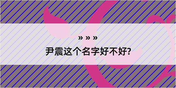 尹震这个名字好不好?