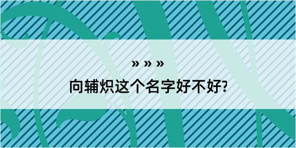 向辅炽这个名字好不好?