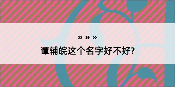 谭辅皖这个名字好不好?