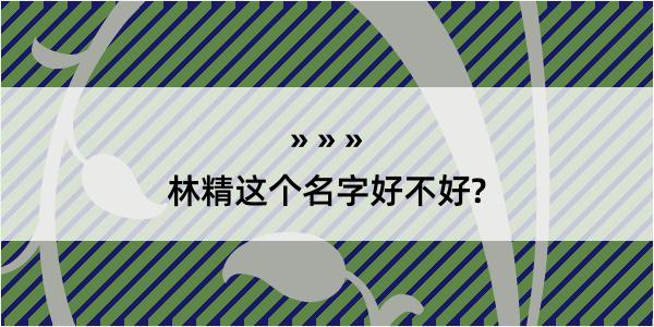 林精这个名字好不好?