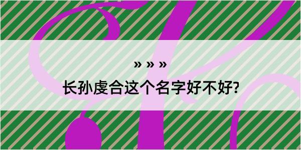 长孙虔合这个名字好不好?