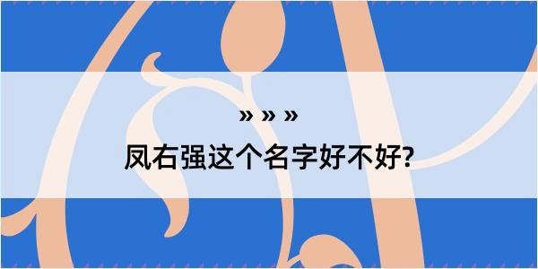 凤右强这个名字好不好?