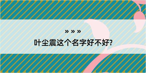 叶尘震这个名字好不好?