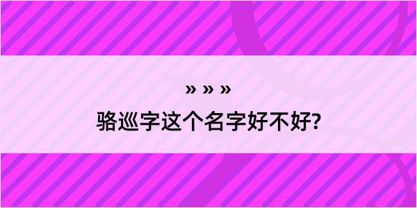 骆巡字这个名字好不好?