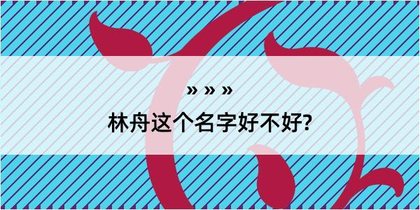 林舟这个名字好不好?