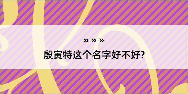 殷寅特这个名字好不好?