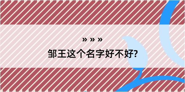 邹王这个名字好不好?