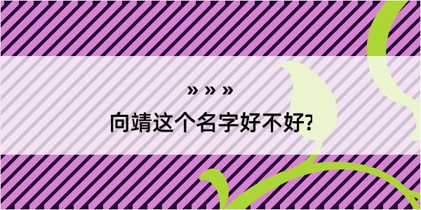 向靖这个名字好不好?