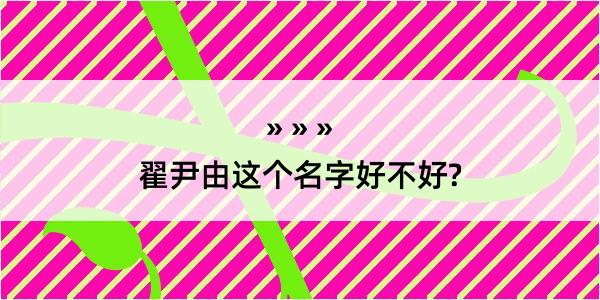 翟尹由这个名字好不好?