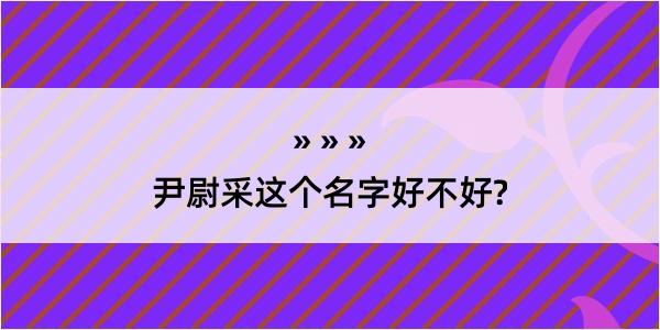 尹尉采这个名字好不好?