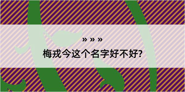 梅戎今这个名字好不好?