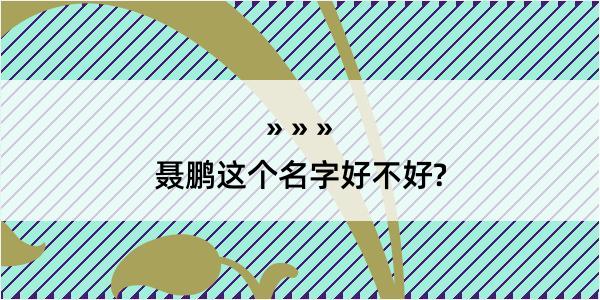 聂鹏这个名字好不好?