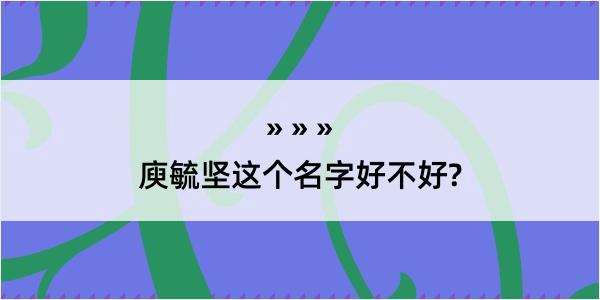 庾毓坚这个名字好不好?