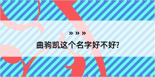 曲驹凯这个名字好不好?