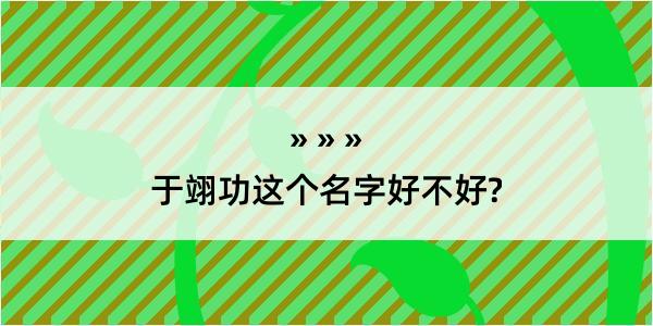 于翊功这个名字好不好?