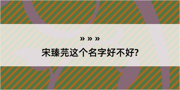 宋臻芫这个名字好不好?