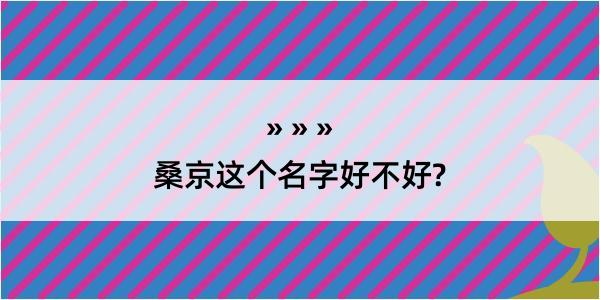 桑京这个名字好不好?