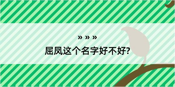 屈凤这个名字好不好?