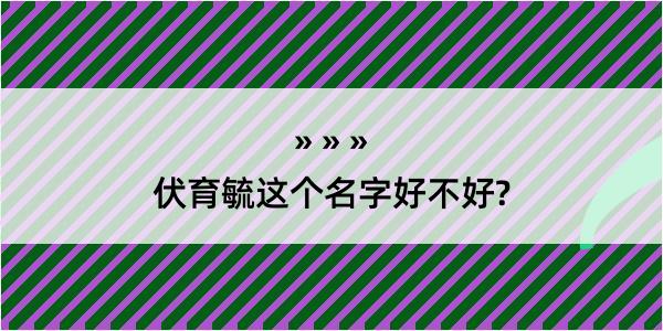 伏育毓这个名字好不好?