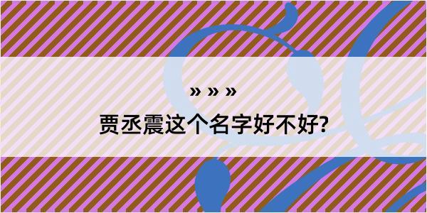 贾丞震这个名字好不好?