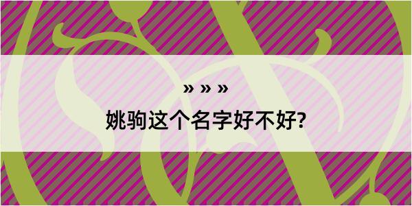 姚驹这个名字好不好?