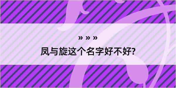 凤与旋这个名字好不好?