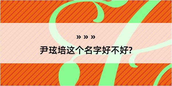 尹玹培这个名字好不好?