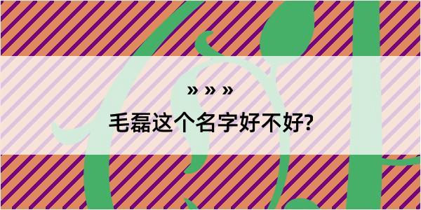 毛磊这个名字好不好?