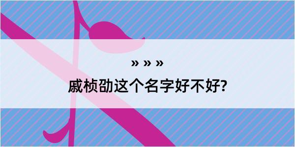 戚桢劭这个名字好不好?