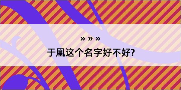 于凰这个名字好不好?