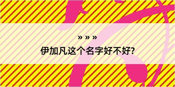 伊加凡这个名字好不好?