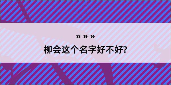 柳会这个名字好不好?