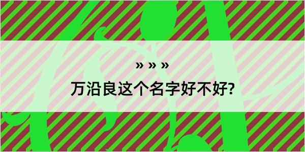 万沿良这个名字好不好?