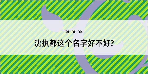 沈执都这个名字好不好?