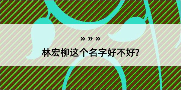 林宏柳这个名字好不好?