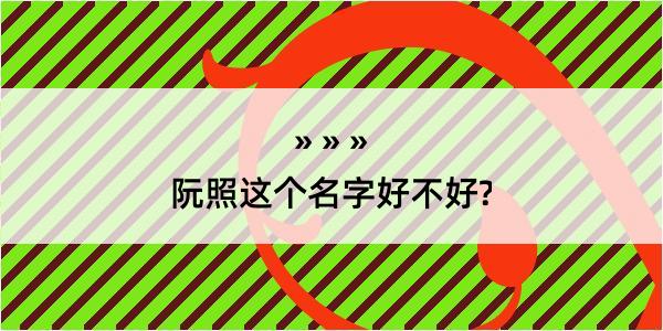 阮照这个名字好不好?